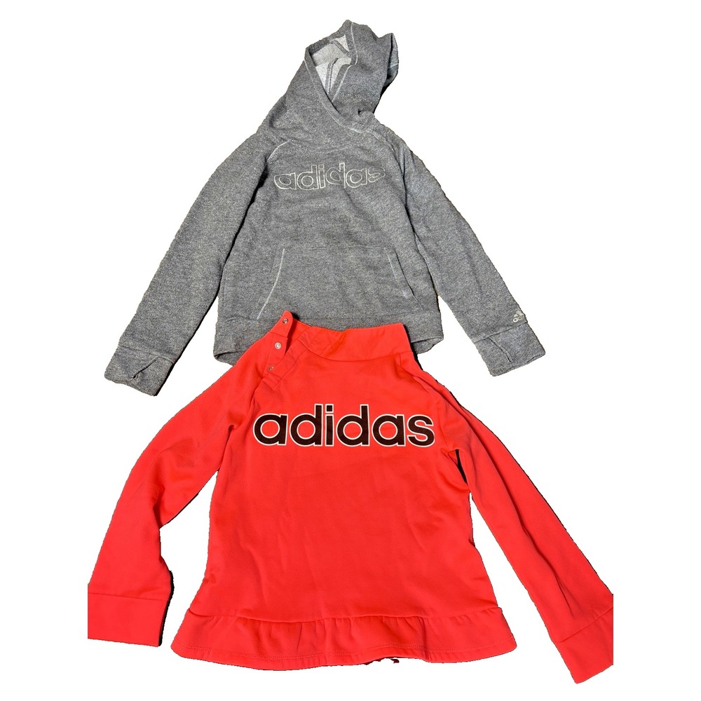 Adidas Girls Sweatshirts/Hoodies, 2 piece lot, Size 5, Glitter